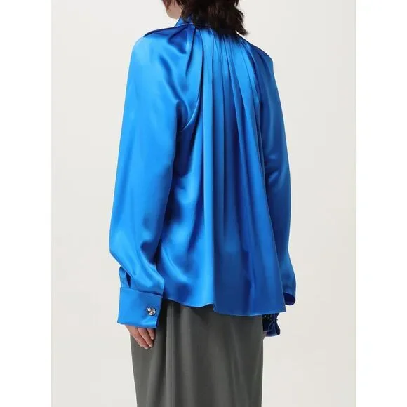 Max Mara Pianoforte Shirt Woman Blue